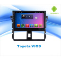 Android sistema carro dvd GPS para Toyota Vios 10,1 polegadas touch screen com Bluetooth / WiFi / TV / USB